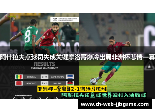 阿什拉夫点球罚失成关键摩洛哥爆冷出局非洲杯悲情一幕